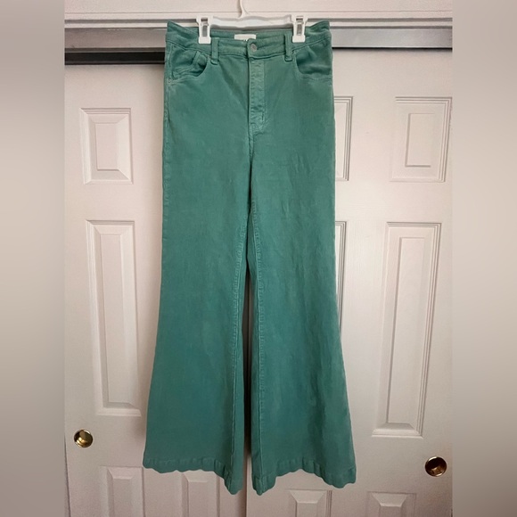 ROLLA'S Denim - ROLLA'S Teal East Coast Flare High Rise Corduroy